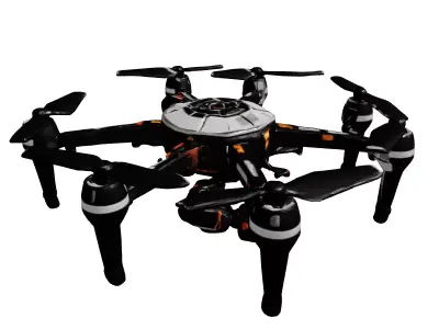 Professional Camera Drone 3D Model 3D model
