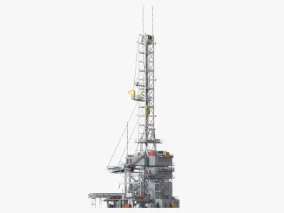 Drilling Rig Platform 3D model