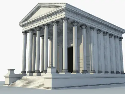 Ancient Greek Temple 2 3D model