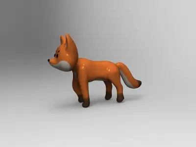 Fox toy 3D model