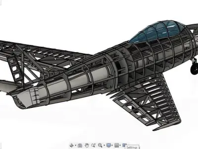 F86 Sabre 3D model