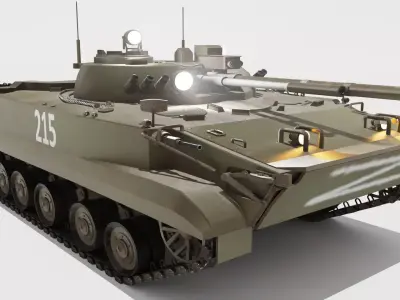 BMP-3 Russian Low-poly 3D model