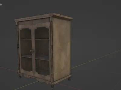 Small bookcase Free low-poly 3D model purchase