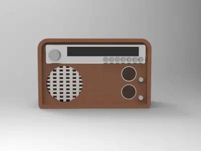 Vintage Radio Free 3D model purchase