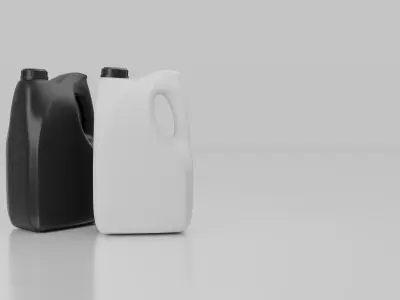 Plastic Detergent Bottle 2L 3D model