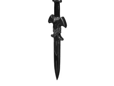 Fantasy Dagger Weapon Game Prop Low-poly 3D model