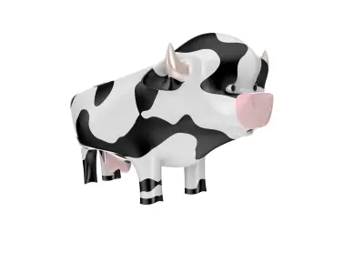 Cow toy Free low-poly 3D model