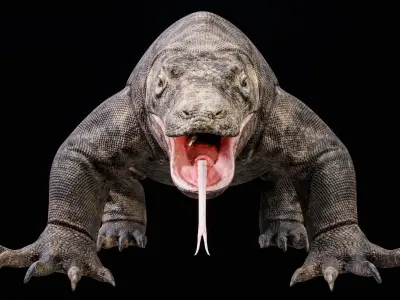 Komodo Dragon 8K PBR 3D model
