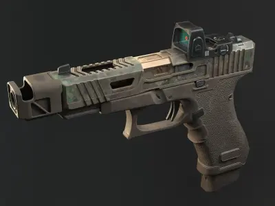 Glock 3D model purchase