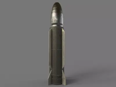 Missile Free low-poly 3D model purchase