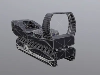 Red Dot Sight Low-poly 3D model buy