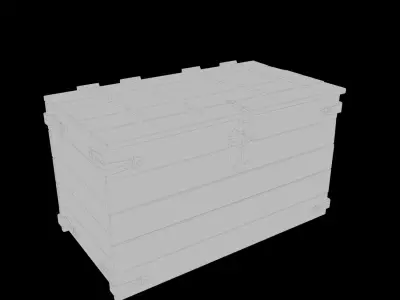 medieval Chest Low-poly 3D model purchase