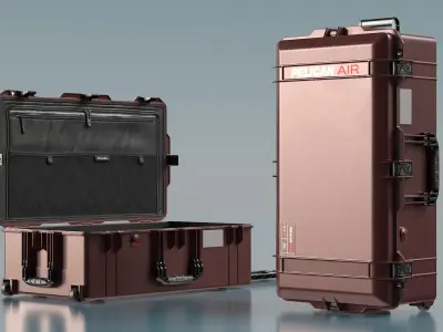  Peli Red Shield Rolling Case 