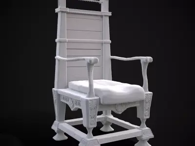 Regal Hardwood Chair 3D print model