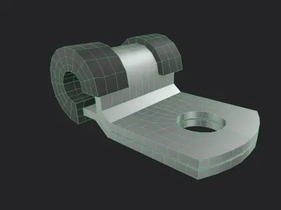 Cable Clamp M2 Low-poly 3D model