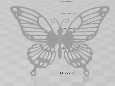 Butterfly 3D model 3D model purchase