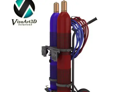 welding setup 3D model