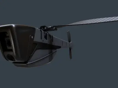 Black Hornet Military Drone Pbr 3D model