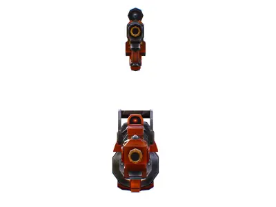 Weapons Set 4 Gun Pistol Assault rifle Sniper rifle machine gun 3D Model Pack buy