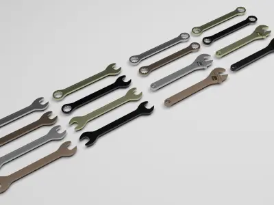 Wrenches Set 3D model