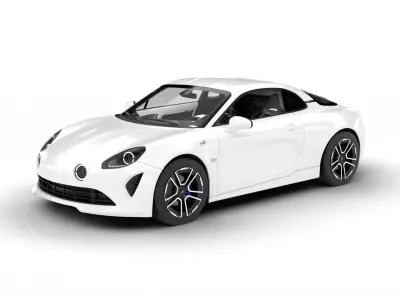 Alpine A110 2018 3d model 3D model