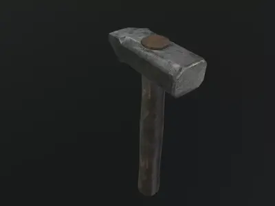 Cross pen Hammer - Game ready PBR Model Low-poly 3D model