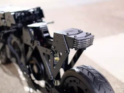 Quantum Retrograde Bike ITX PC Cas Bike 3D print model