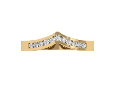  Solitaire Wedding Band 3D print model