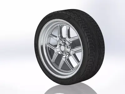 Custom wheels Ridler Style 610 for your scale model 3D print model