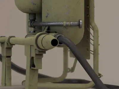 M2 Flamethrower Low-poly 3D model purchase