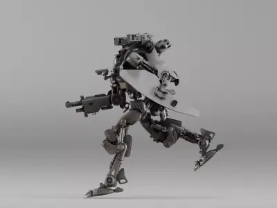S00010 Advanced Military Combat Mech 3D print model