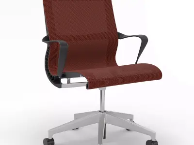 Office Rolling Chair Low-poly 3D model