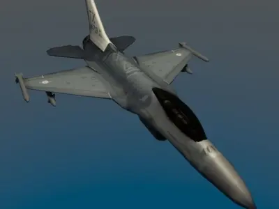 General Dynamics F-16 Free low-poly 3D model