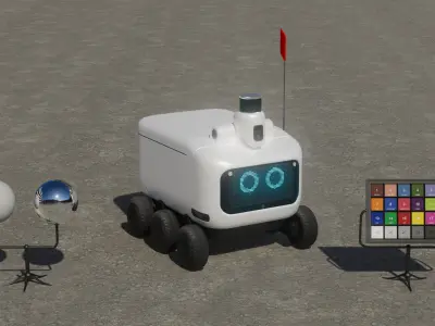 Delivery Bot Rover 3D model