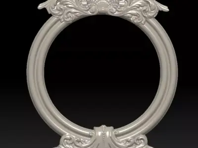 Carved Picture Frame 3D model 3D print model 3D print model purchase