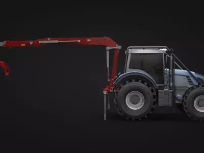 Forestry Tractor 3D model