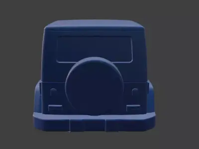 Jeep upper body 3D model