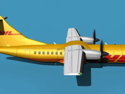 ATR-42-320 DHL Cargo 3D model