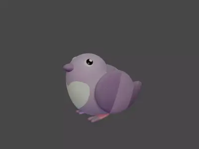 Bird Game Model 04 Low-poly 3D model
