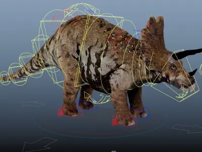 Triceratops Low-poly 3D model buy