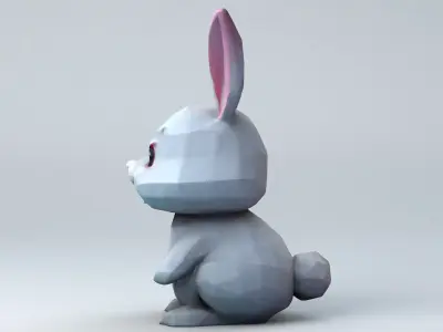 Kawaii Club Cute Rabbit 3D model