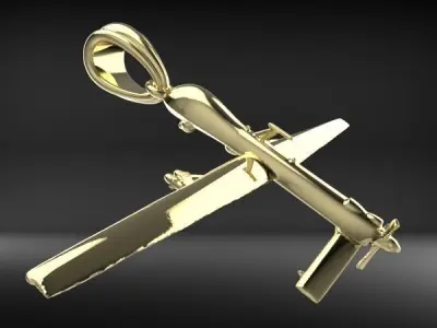 Unmanned Aerial Vehicle UAV Drone Pendant Necklace Jewelry 3D print model