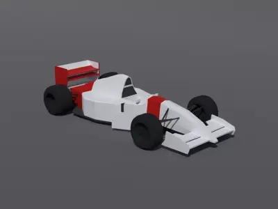Low Poly Mclaren Mp4 8 Free 3D model