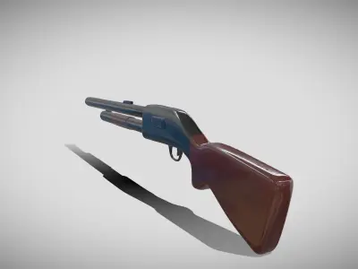 Pump Shotgun 3D model buy