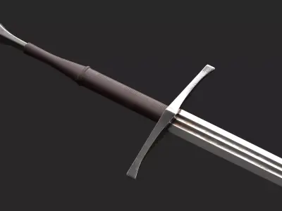 Olbrecht Medieval Sword Free low-poly 3D model