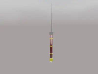 Sword Low-poly 3D model 40