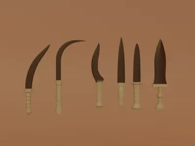 Bronze Age Weapons 3D model