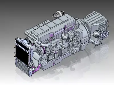 1-1 Scale Tatra Truck Mechanical  3D model