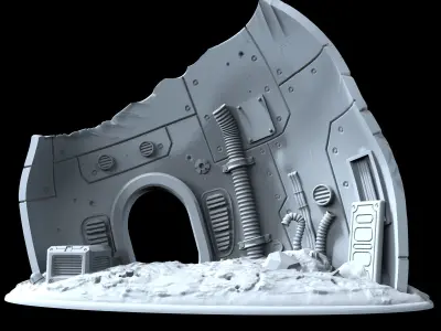 Terrain element 03 - PRINTABLE MODEL 3D print model