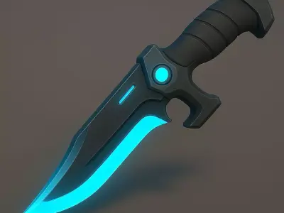 Krezra Arsenal Pack  Stylized Sci-Fi Weapons 7 Models Low-poly 3D model